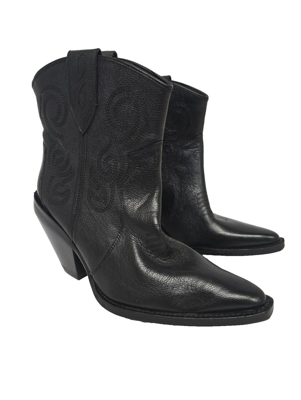 Dingo Women's DI951 Pretty N Prissy Western Leather Ankle Boots Black Size 8M